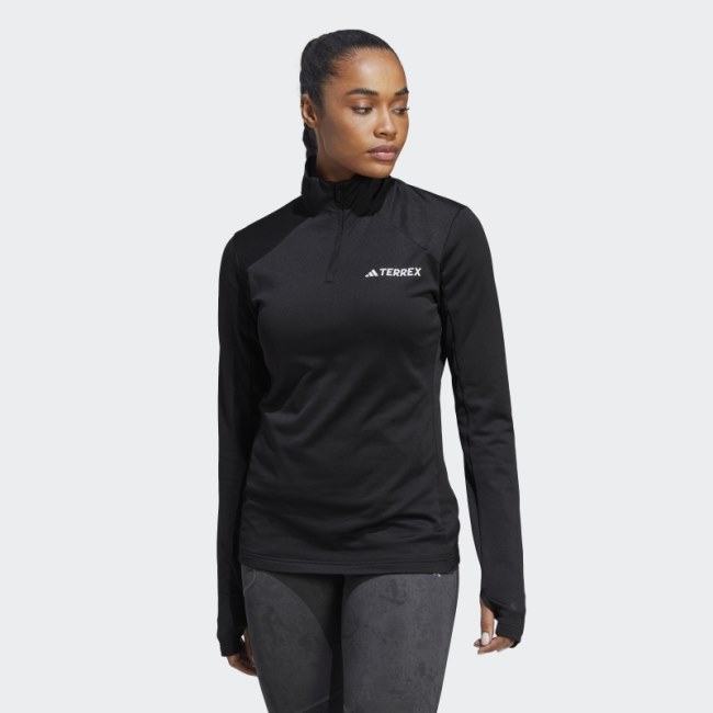 Terrex Multi 1/2 Zip Fleece Sweatshirt Black Adidas