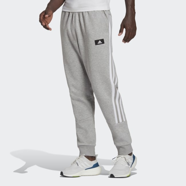 Adidas Medium Grey Future Icons Three Stripes Pants