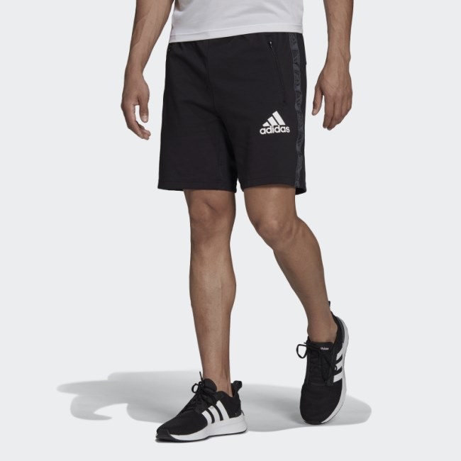 Black AEROREADY Designed to Move Sport Motion Logo Shorts Adidas