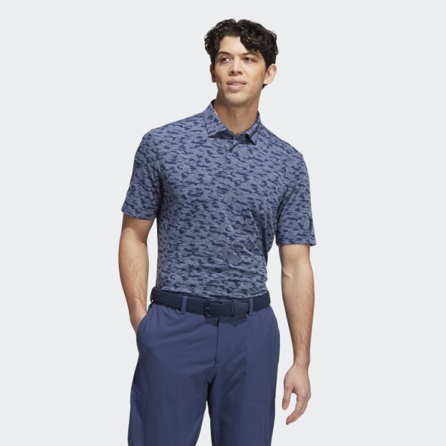 Navy Go-To Camo-Print Polo Shirt Adidas