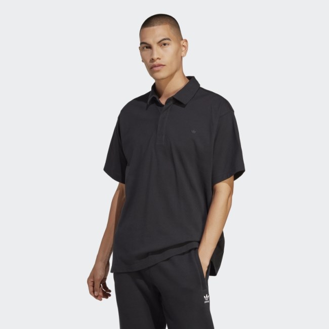 Black Adidas Premium Essentials Polo Shirt