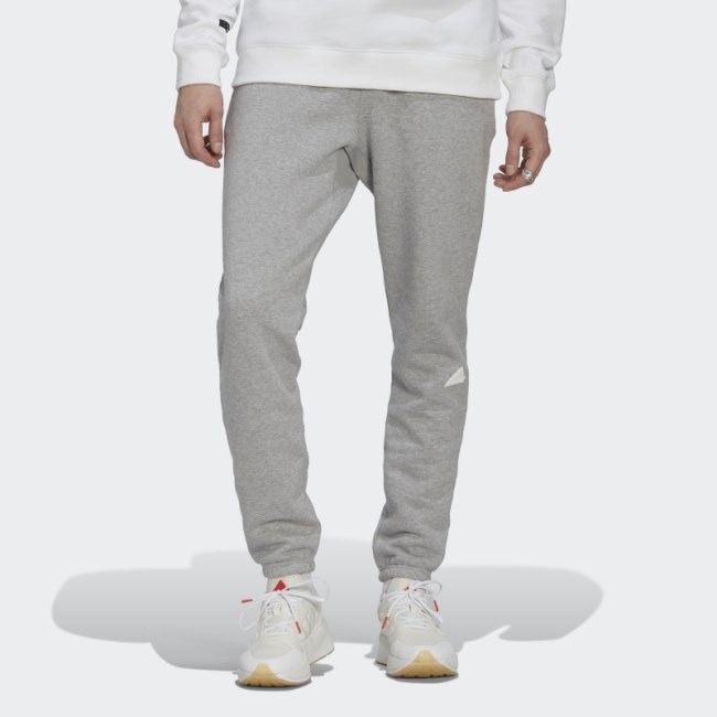 Medium Grey Adidas Fleece Pants