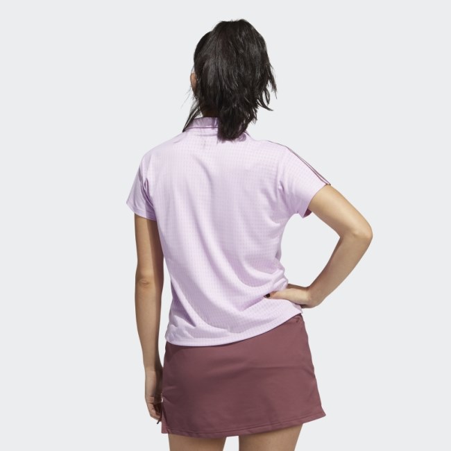 Adidas Lilac 3-Stripes Polo Shirt