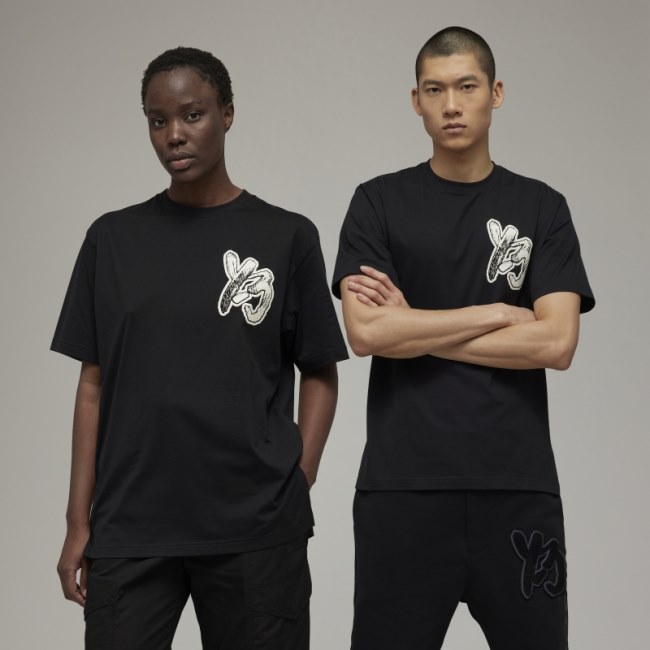 Stylish Adidas Y-3 Brush Graphic T-Shirt