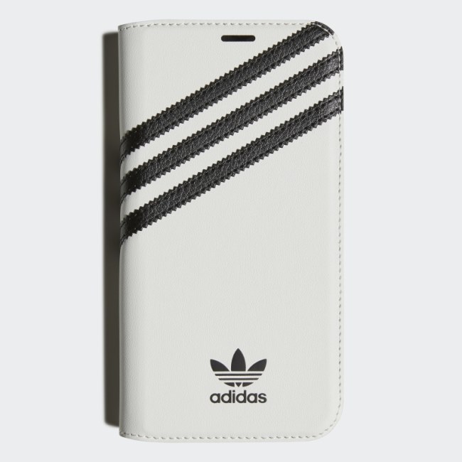 White Adidas OR Booklet Case PU for iPhone 12 / 12 Pro Hot