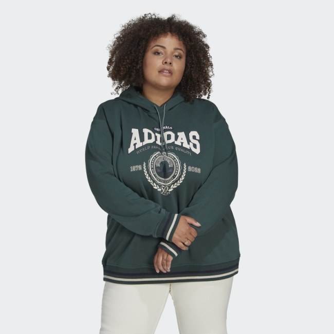Mineral Green Adidas Originals Class of 72 Hoodie (Plus Size) Hot