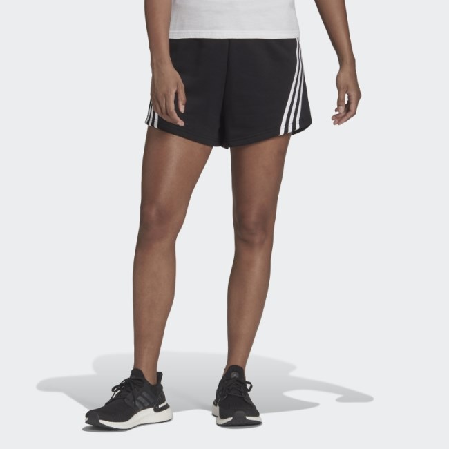Black Hot Adidas Sportswear Future Icons 3-Stripes Shorts