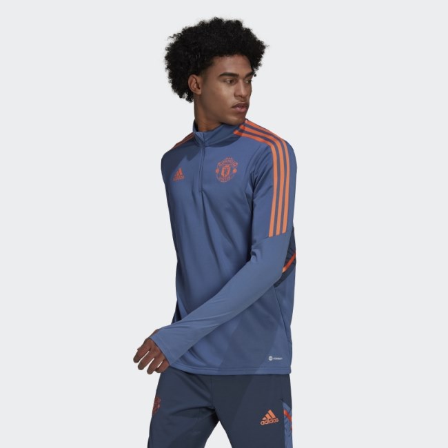 Manchester United Condivo 22 Training Top Adidas Blue