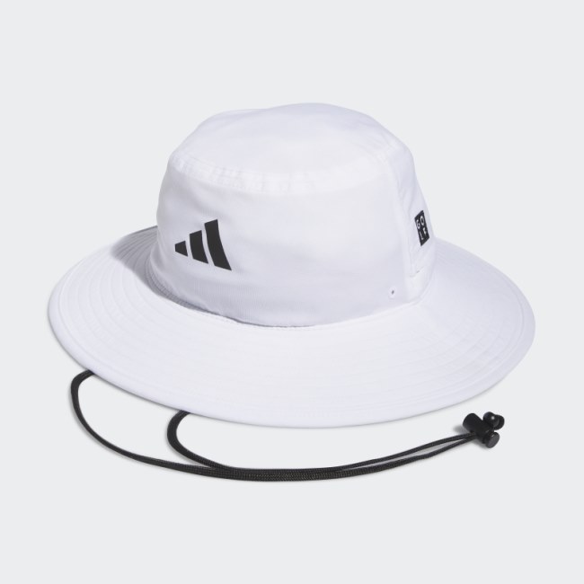 White Adidas Wide-Brim Hat