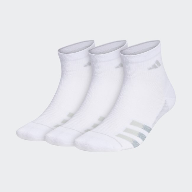 Superlite Quarter Socks 3 Pairs White Adidas
