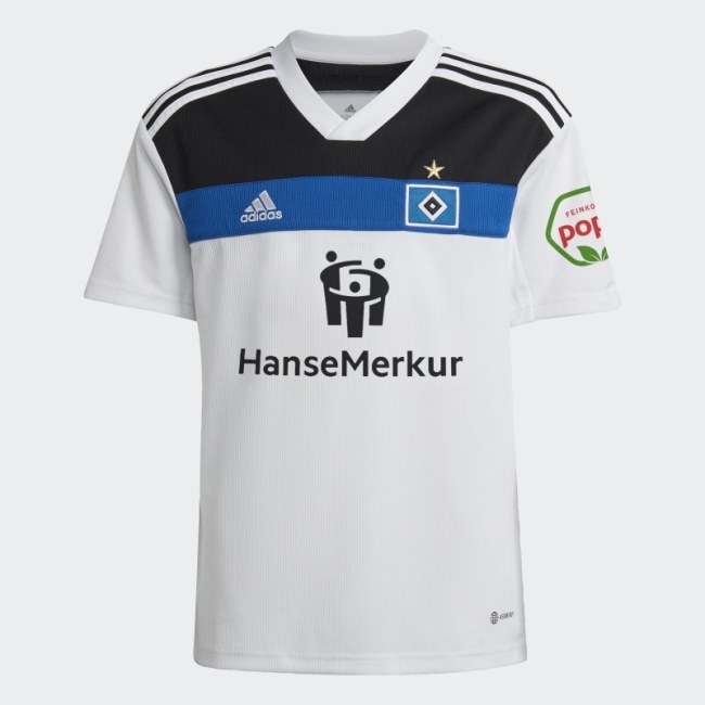 White Adidas Hamburger SV 22/23 Home Jersey