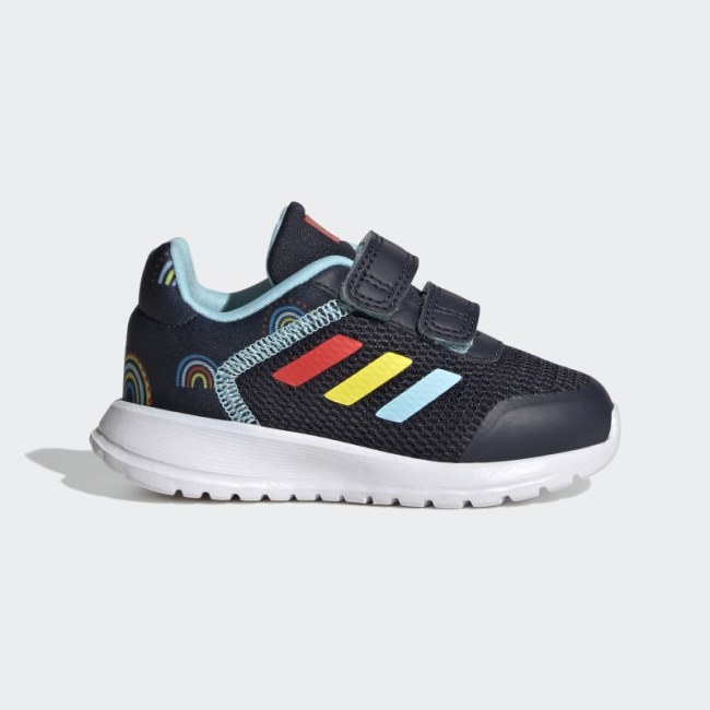 Adidas Tensaur Run Two-Strap Hook-and-Loop Shoes Ink