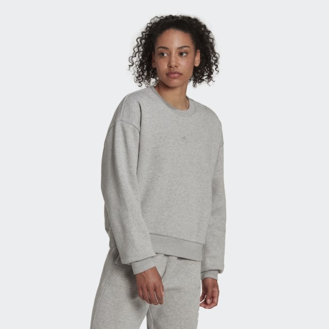 Medium Grey Adidas ALL SZN Fleece Sweatshirt