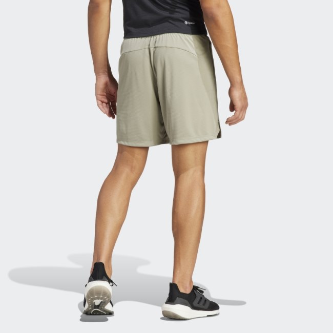 Workout PU Print Shorts Silver Pebble Adidas