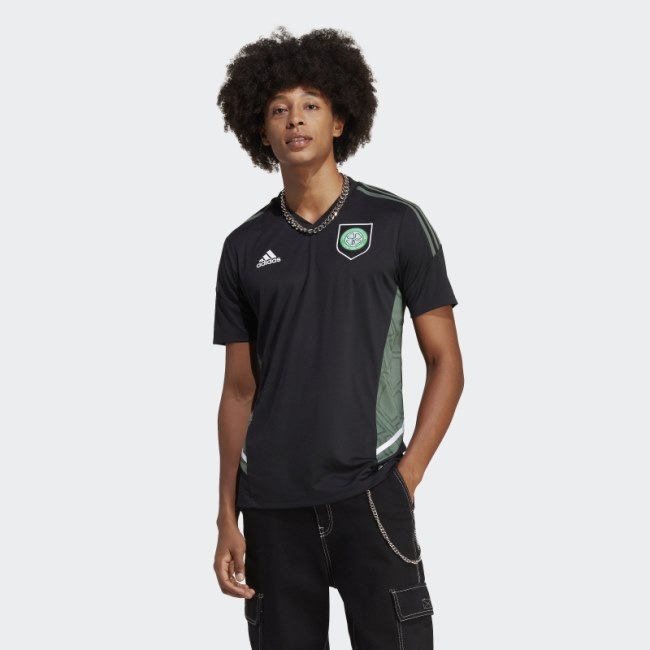 Celtic FC Condivo 22 Training Jersey Black Adidas
