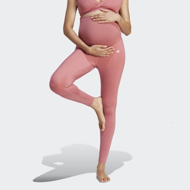 Yoga 7/8 Leggings (Maternity) Pink Adidas