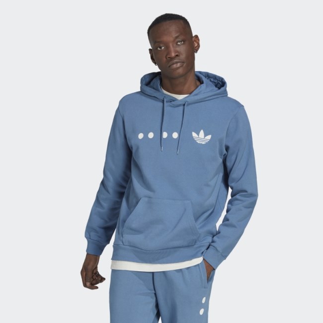 Adidas Altered Blue Reclaim Logo Hoodie