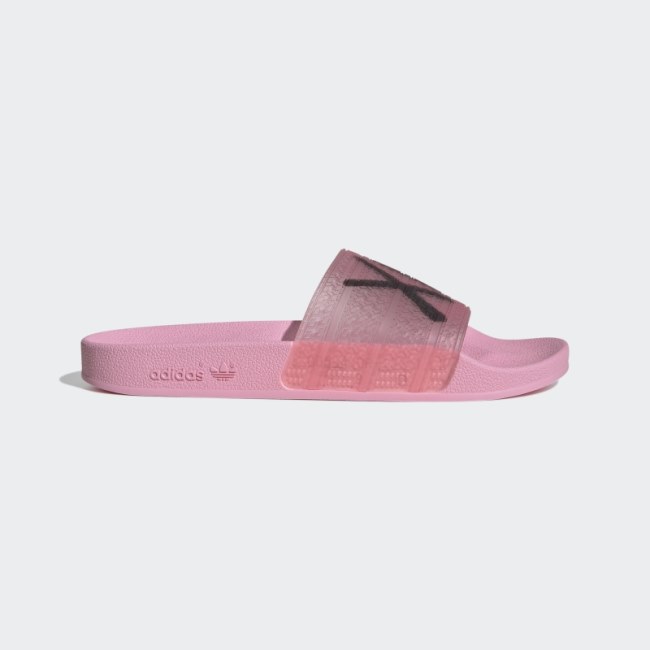 Pink Glow Adilette x André Saraiva Slides Adidas