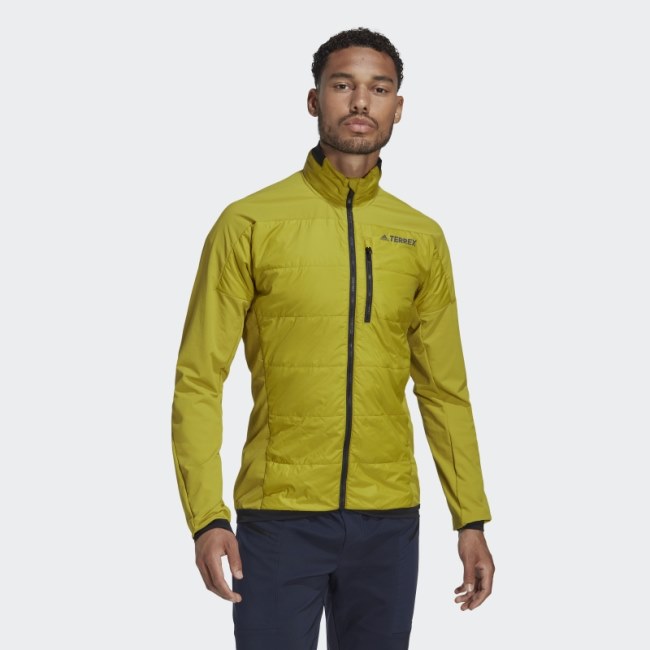 Adidas Olive Terrex Primaloft Hybrid Insulation Jacket