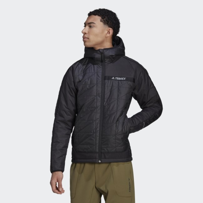 Adidas Black Terrex Multi Insulated Hooded Jacket