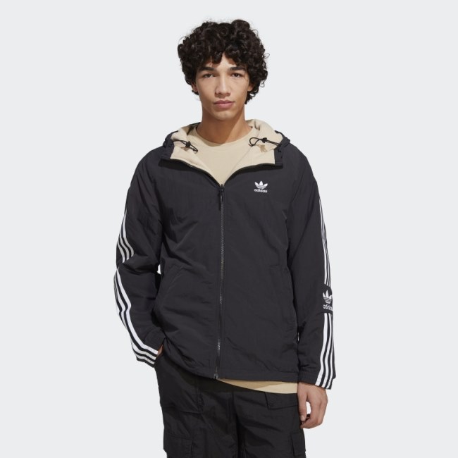Black Adidas Reversible Polar Fleece Jacket