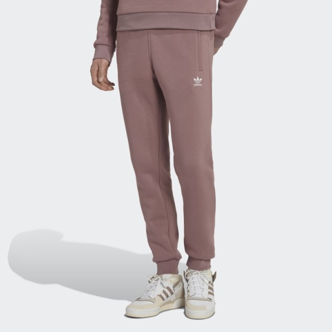 Adidas Purple Adicolor Essentials Trefoil Pants