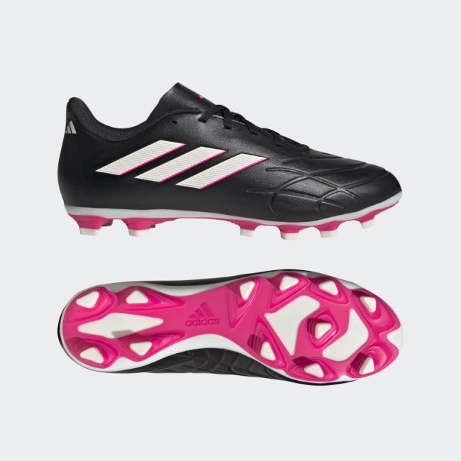 Black Adidas Copa Pure.4 Flexible Ground Cleats