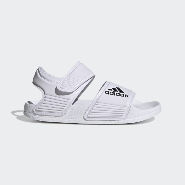 Adidas White Adilette Sandals