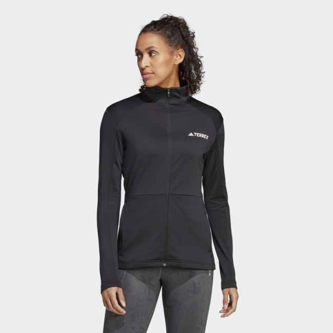 Black Adidas Terrex Multi Full-Zip Fleece Jacket
