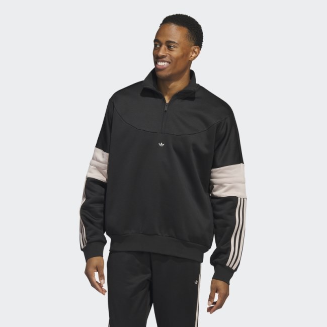 Black Basketball Warm-Up Track Top Adidas