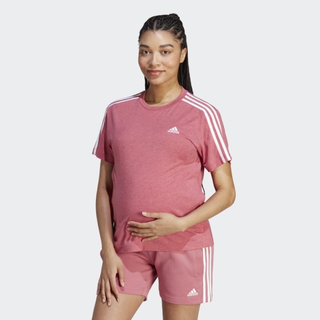 Pink Mel Adidas Maternity Tee