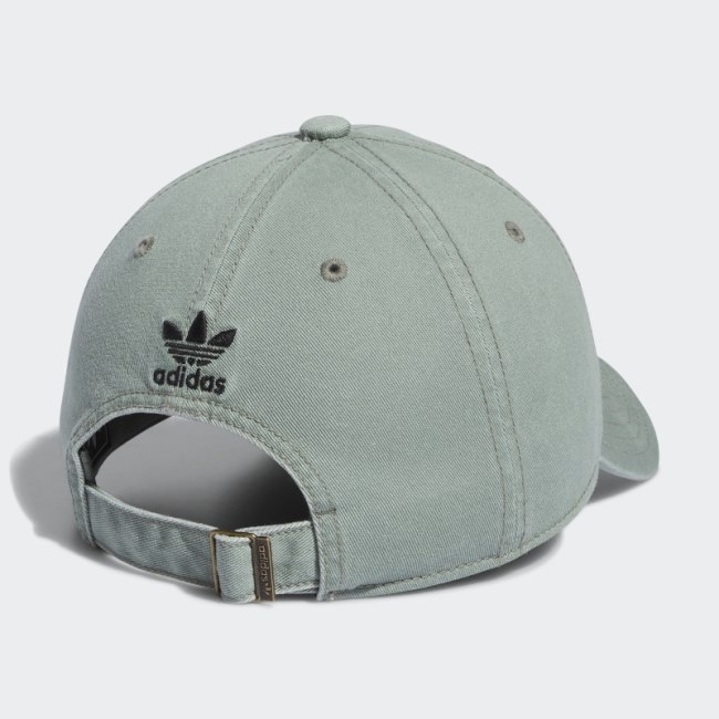 Relaxed Strap-Back Hat Silver Adidas