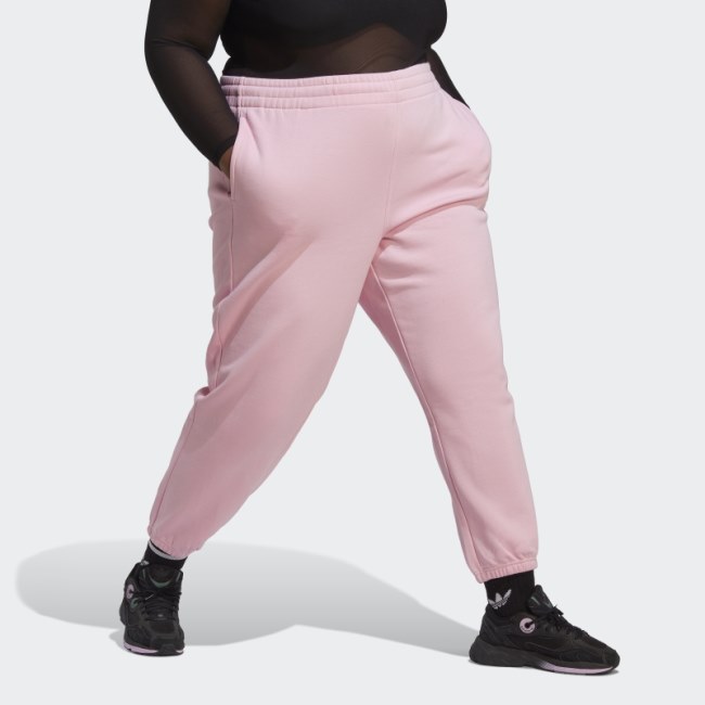 Essentials Fleece Joggers (Plus Size) True Pink Adidas