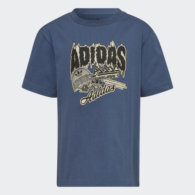 Fashion Graphic T-Shirt Adidas Steel