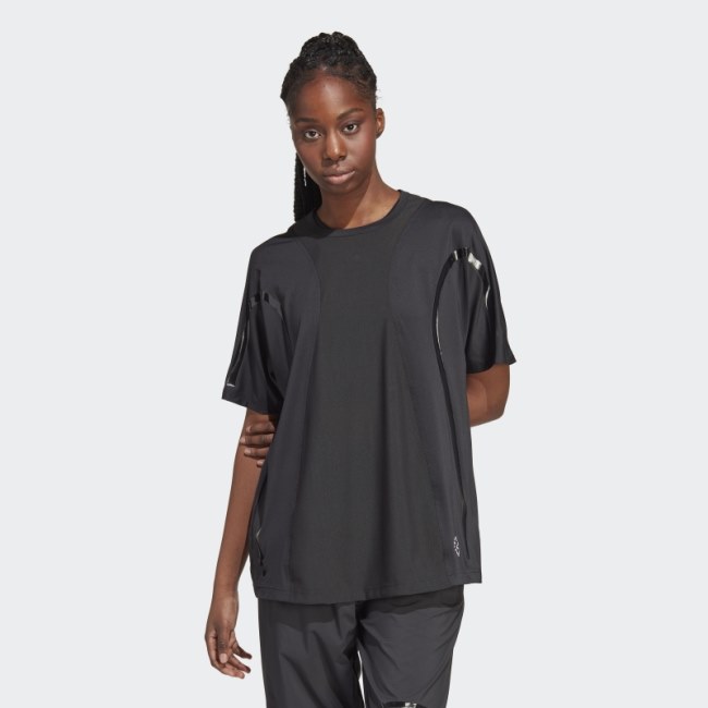 Black Adidas by Stella McCartney TruePace Running Loose T-Shirt Fashion