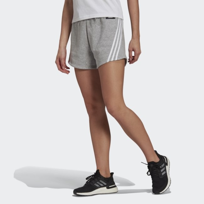 Medium Grey Fashion Adidas Sportswear Future Icons 3-Stripes Shorts
