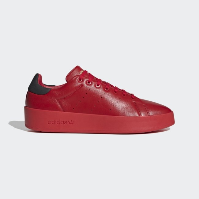 Scarlet Adidas Stan Smith Recon Shoes