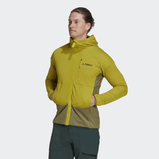 Adidas Terrex Zupahike Hooded Fleece Jacket Olive