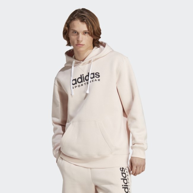 All SZN Fleece Graphic Hoodie Quartz Adidas