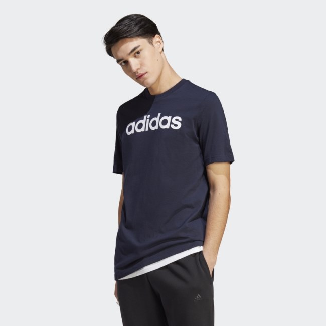Ink Essentials Single Jersey Linear Embroidered Logo T-Shirt Adidas