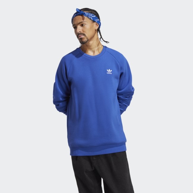 Trefoil Essentials Crewneck Sweatshirt Adidas Blue