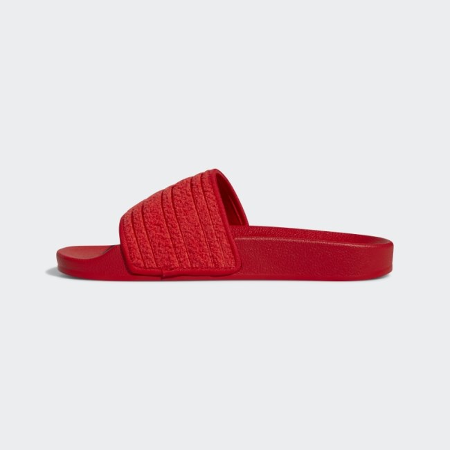 Red Adilette Slides Adidas