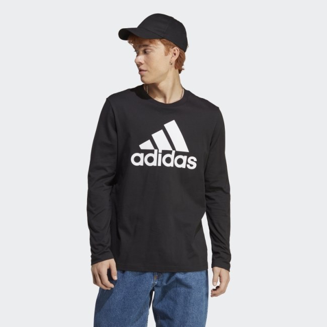 Essentials Long-Sleeve Top Black Adidas