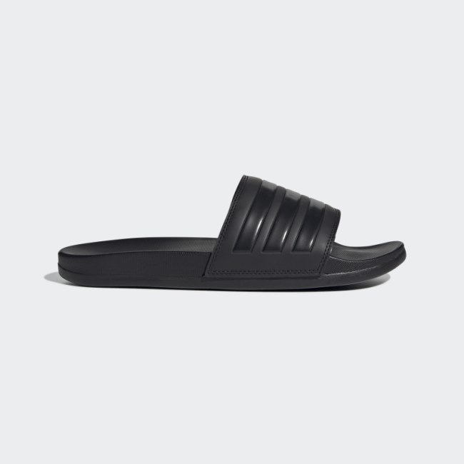 Black Adilette Comfort Slides Adidas