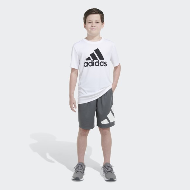 Essentials Side Logo Shorts Medium Grey Adidas