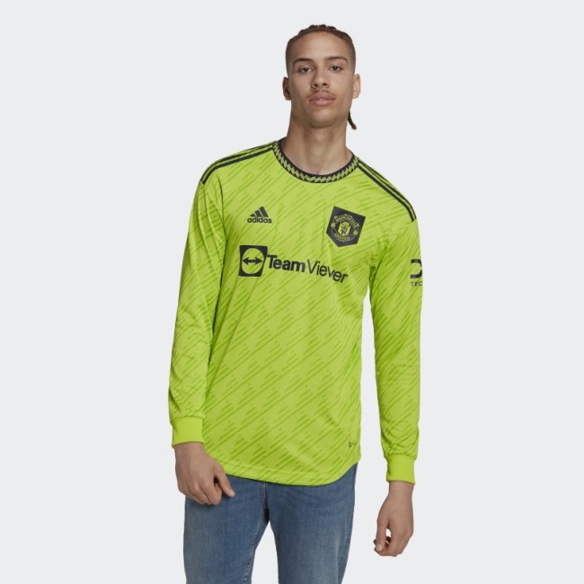 Manchester United 22/23 Long Sleeve Third Authentic Jersey Adidas Slime