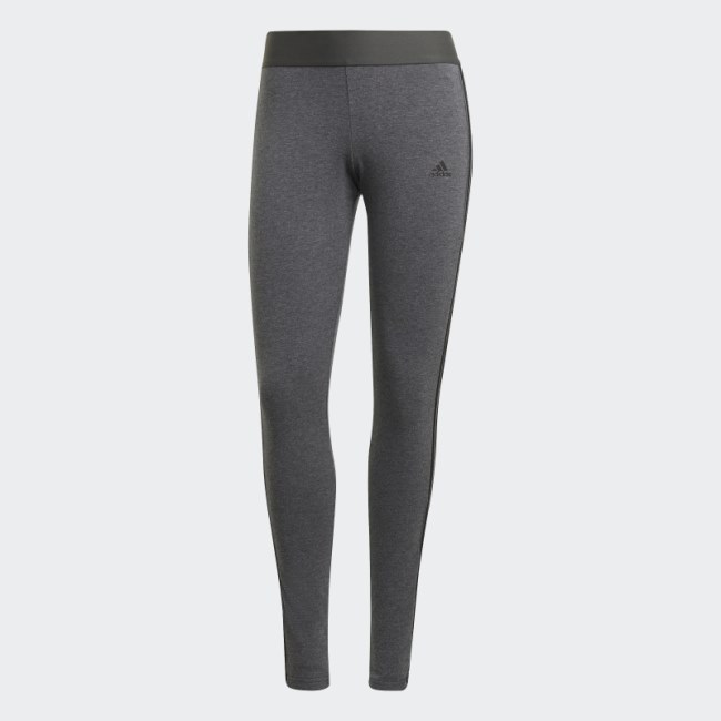 Adidas LOUNGEWEAR Essentials 3-Stripes Leggings Dark Grey Heather
