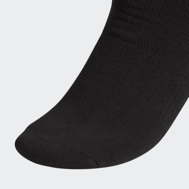Adidas Black White Trefoil Crew Socks 6 Pairs