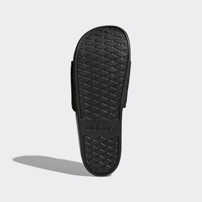 Adidas White Adilette Comfort Slides