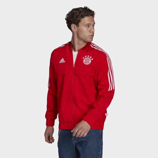 Adidas FC Bayern Condivo Anthem Jacket Red